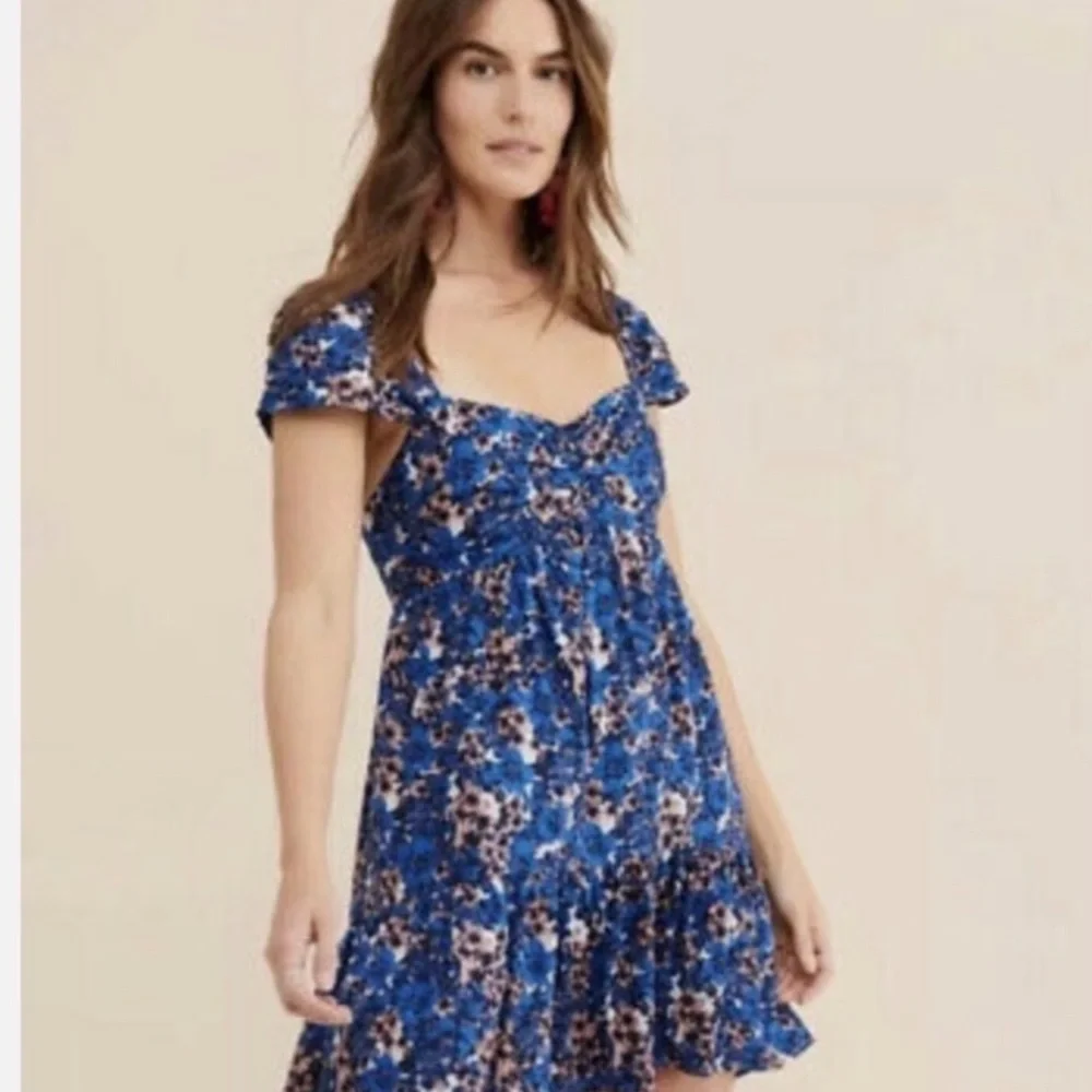 Free People Pattern Play Floral Mini Dress